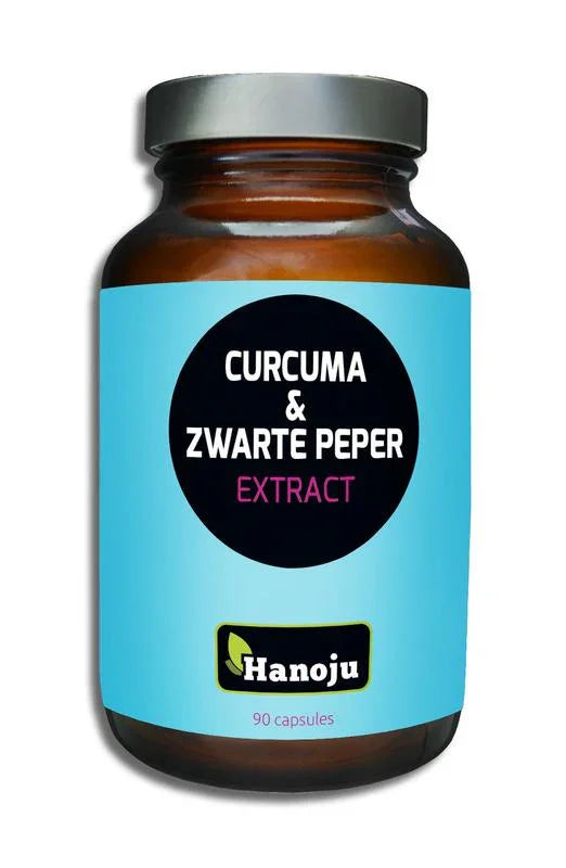 Hanoju Curcuma poeder & zwarte peper extract 90.00 Capsules