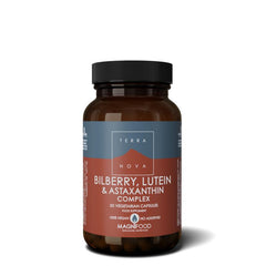 Terranova Bilberry lutein & astaxanthin complex 50.00 Vegetarische capsules