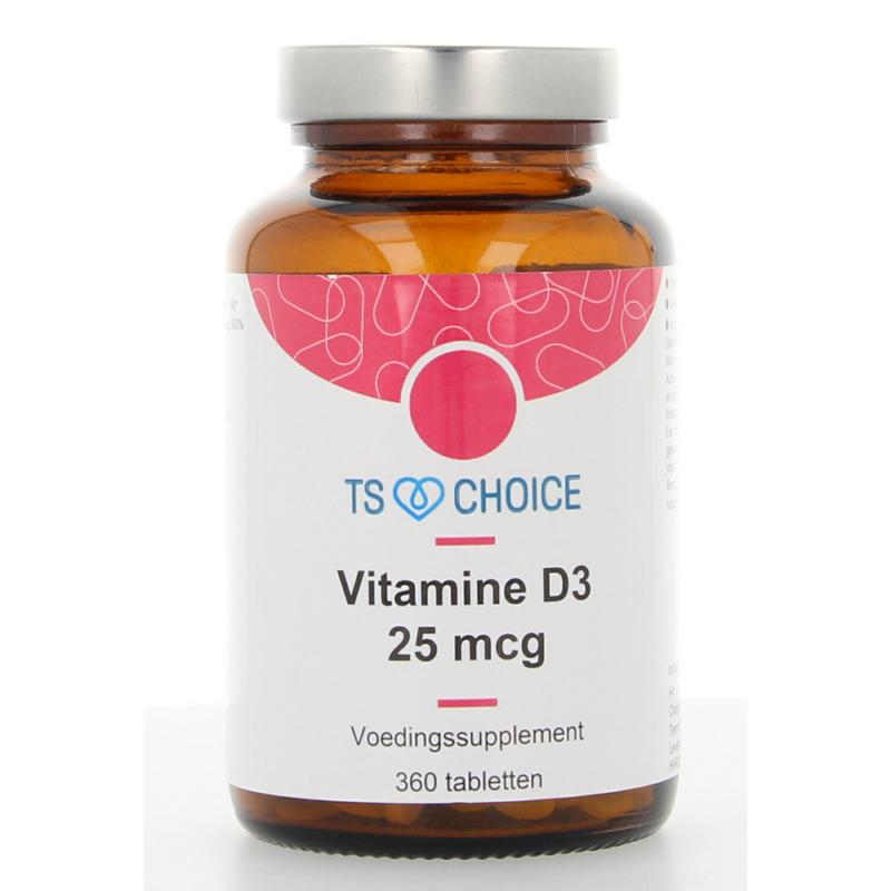 TS Choice Vitamine D3 25mcg 360.00 Tabletten