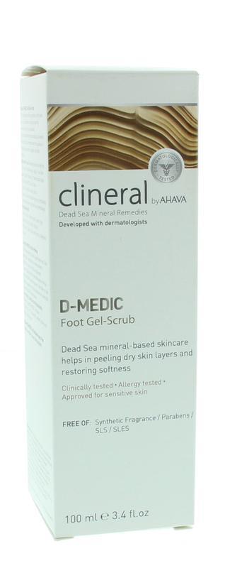 Ahava Clineral D-medic foot gel scrub 100 Milliliter