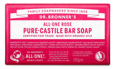 Dr Bronners Barsoap rose 140.00 Gram