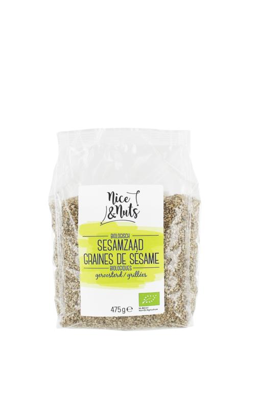 Nice & Nuts Sesamzaad geroosterd bio 475 Gram