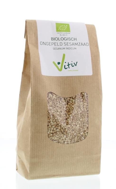 Vitiv Sesamzaad ongepeld bio 250.00 Gram