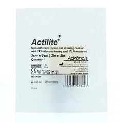 Advancis Actilite manuka non adh. netverband viscose 5x5cm 10.00 Stuks