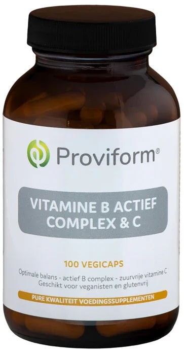 Proviform Vitamine B actief complex & C 100 Vegetarische capsules