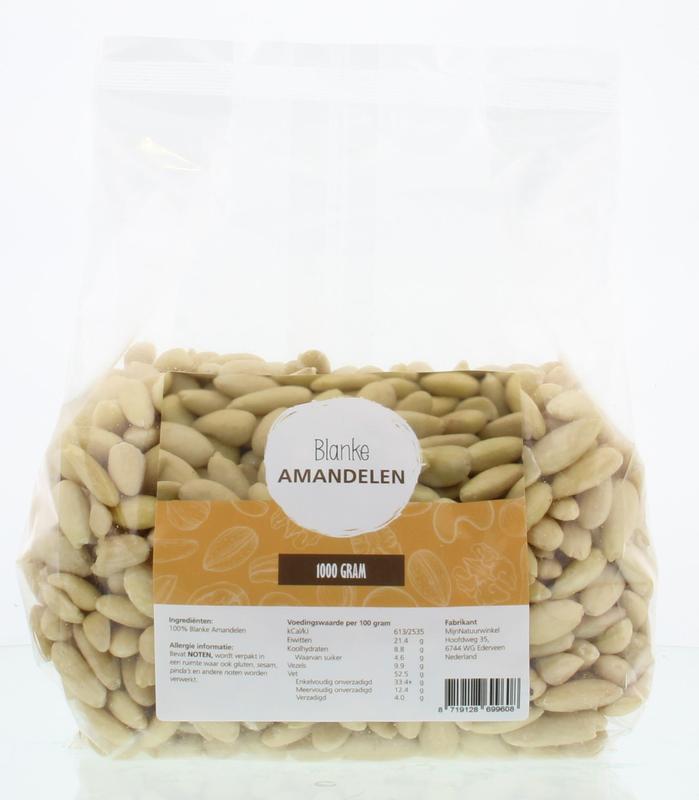 MijnNatuurwinkel Blanke amandelen 1.00 Kilogram