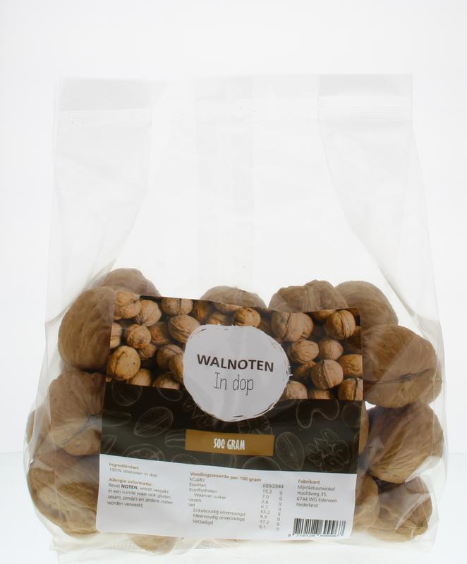 MijnNatuurwinkel Walnoten in dop 500.00 Gram