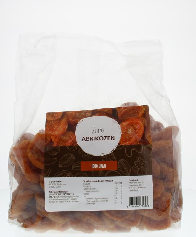 MijnNatuurwinkel Zure abrikozen 1.00 Kilogram