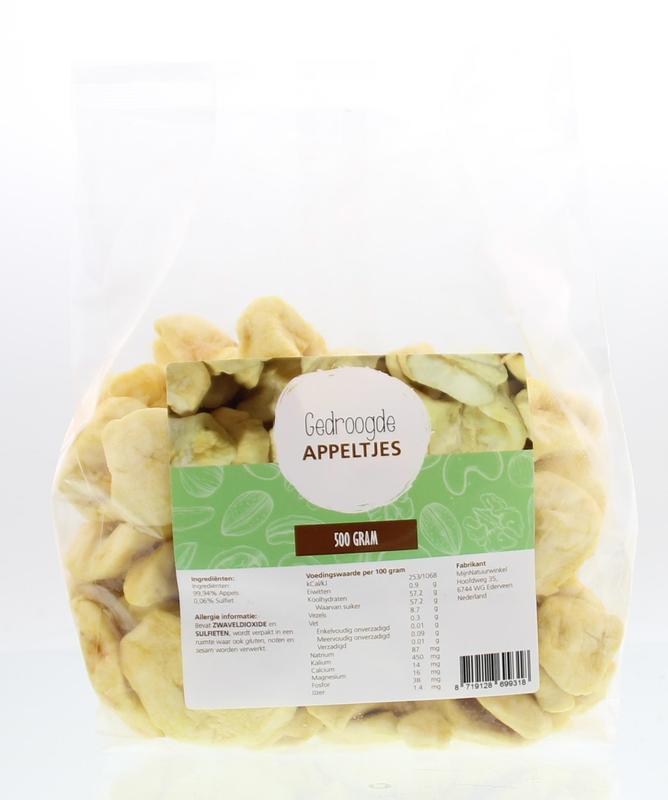 MijnNatuurwinkel Gedroogde appeltjes 500 Gram
