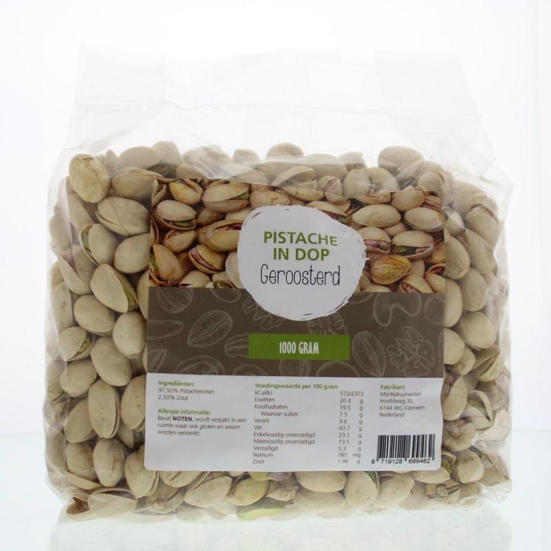 MijnNatuurwinkel Pistache in dop geroosterd 1.00 Kilogram