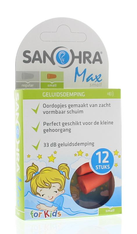Sanohra Oordoppen foam herrie max small kinderen 6 Paar