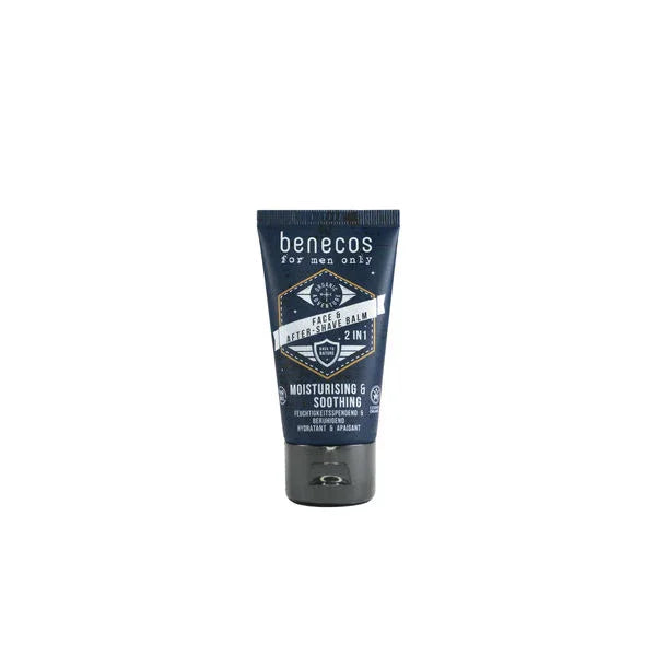 Benecos natural beauty Bio for men only face aftershave balm 2in1 50 Milliliter