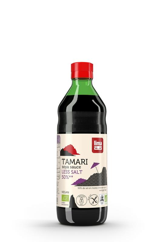 Lima Tamari 50% minder zout bio 500 Milliliter