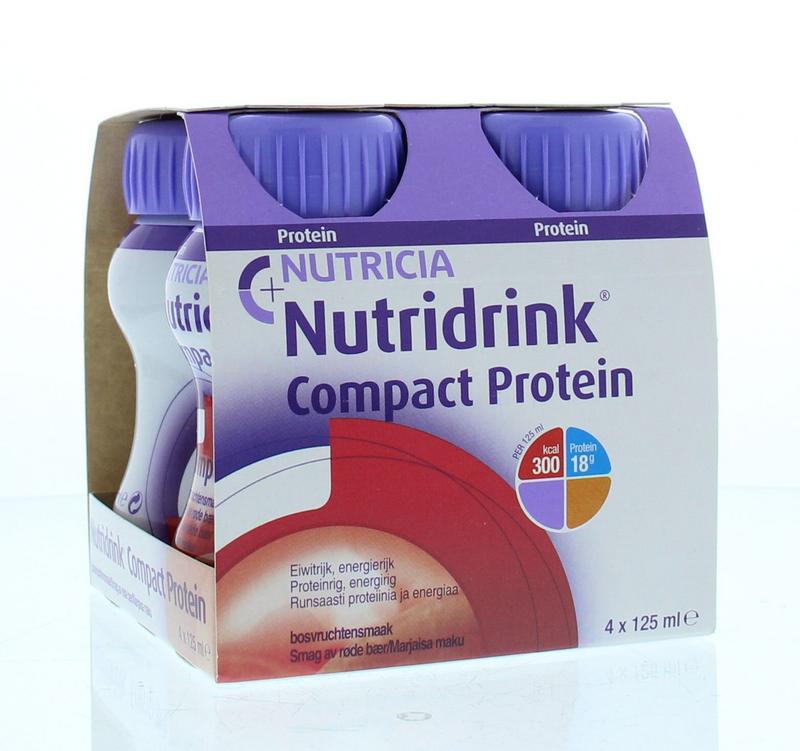 Nutridrink Compact protein rode vruchten 125 gram 4.00 Stuks