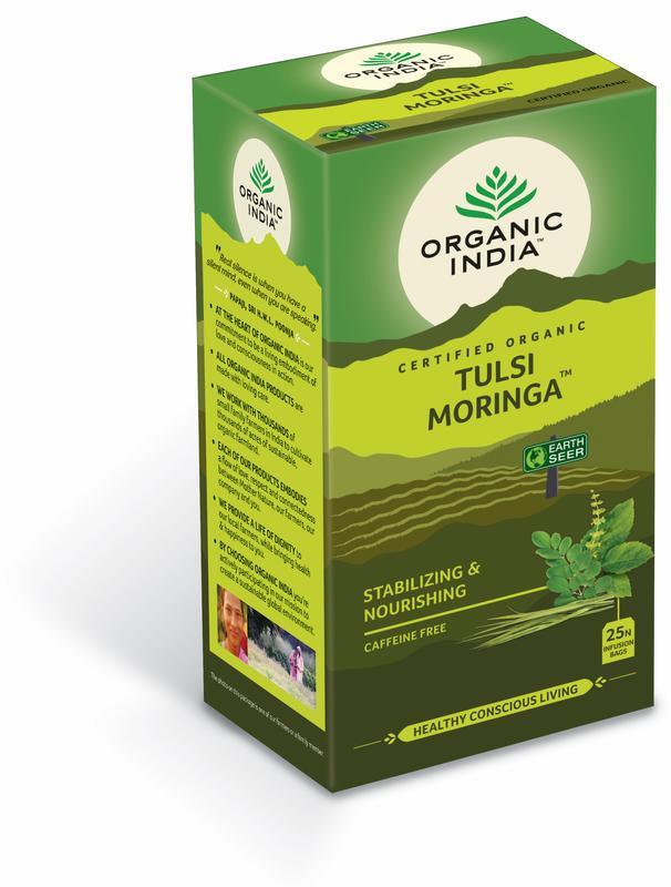 Organic India Tulsi moringa thee bio 25 Zakjes