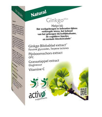 Activo Ginkgo plus 60 Vegetarische capsules