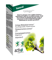 Activo Ginkgo plus 60.00 Vegetarische capsules