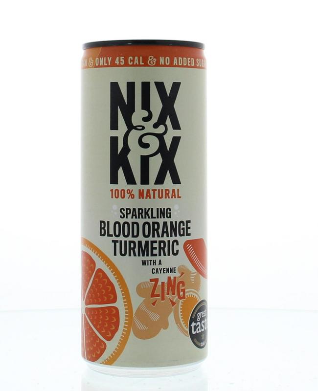 Nix & Kix Blood orange turmeric blik 250 Milliliter