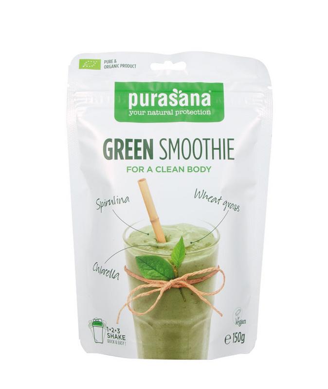 Purasana Green smoothie shake vegan bio 150 Gram