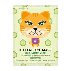 Montagne Kitten sheet face mask cucumber & aloe 1 Stuks