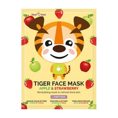 Montagne Tiger sheet face mask apple & strawberry 1.00 Stuks