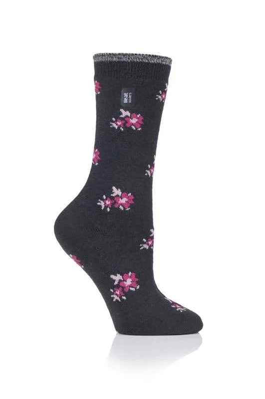 Heat Holders Ladies ultra lite socks maat 4-8 bellis charcoal 1 Paar