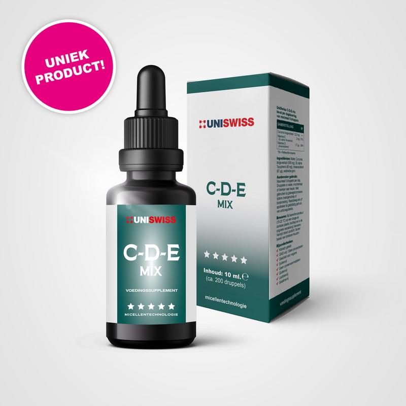Uniswiss C-D-E mix (curcumine, vitamine D3, vitamine E) 10.00 Milliliter