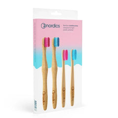 Nordics Tandenborstel gezin voordeelpak 4 Stuks
