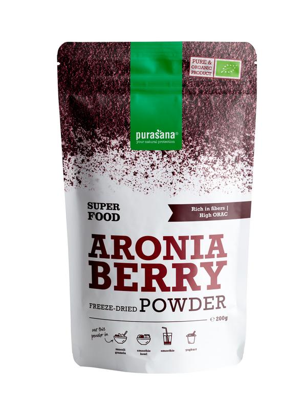 Purasana Aronia appelbespoeder vegan bio 200.00 Gram