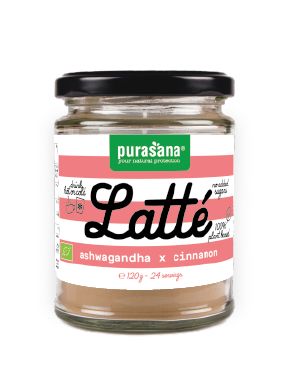 Purasana Latte ashwagandha kaneel vegan bio 120 Gram