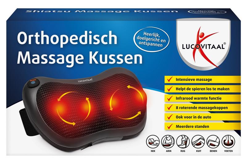 Lucovitaal Shiatsu massage kussen 1 Stuks