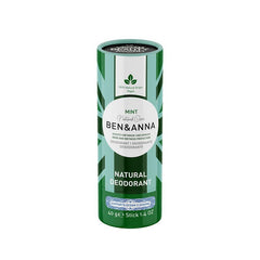 Ben & Anna Deodorant mint papertube 40.00 Gram
