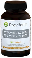 Proviform Vitamine K2 100mcg & D3 75mcg 120 Vegetarische capsules