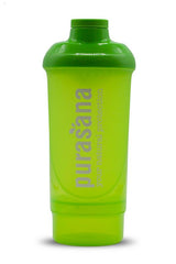 Purasana Plastic shaker wave 500ml groen 1.00 Stuks