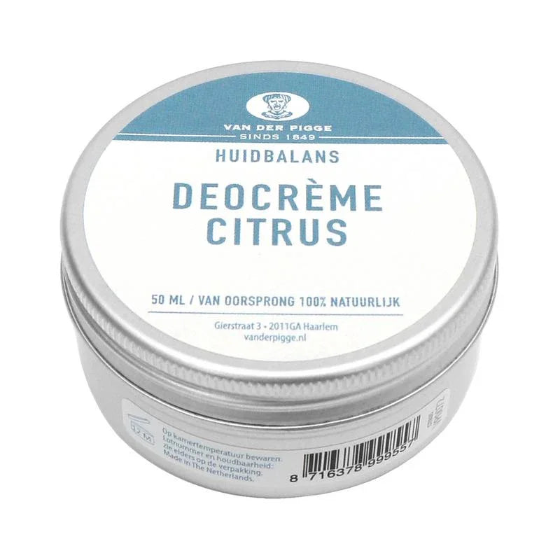 van der Pigge Huidbalans deocreme citrus 50 Milliliter