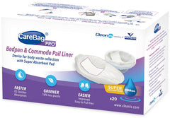 CareBag Pro bedpanliner & commodeliner 20 Stuks