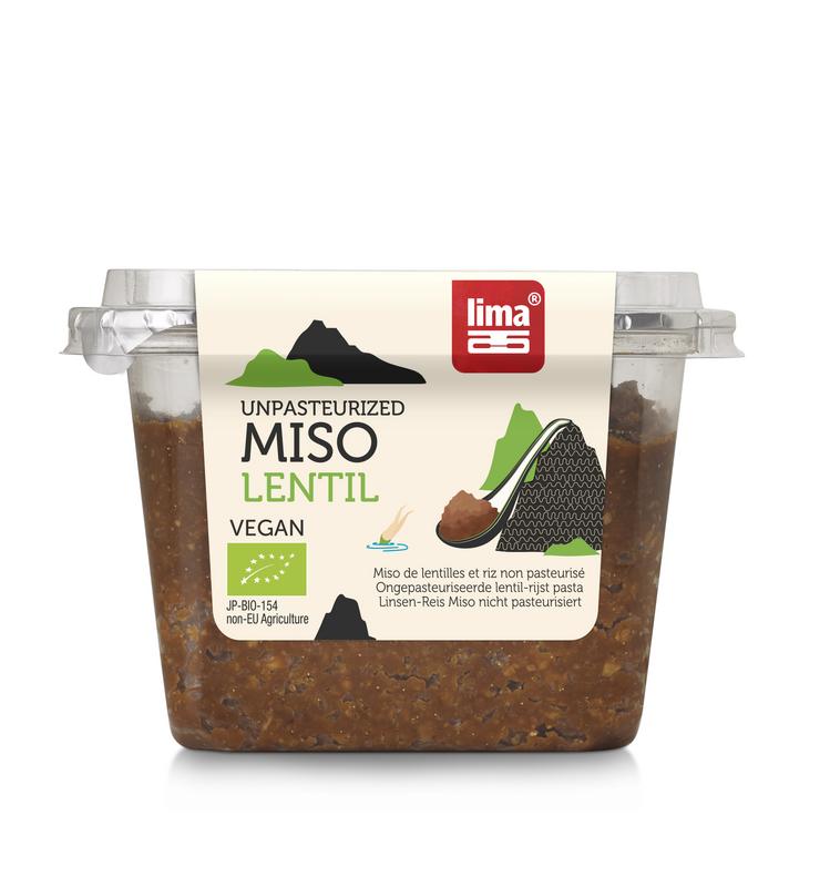 Lima Linzen miso ongepasteuriseerd bio 300 Gram