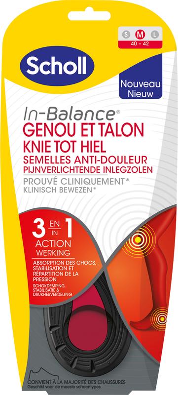 Scholl In balance inlegzolen knie tot hiel medium 1 Paar