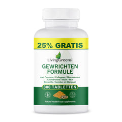 Livinggreens Gewrichten formule curcuma & collageen complex 300.00 Tabletten
