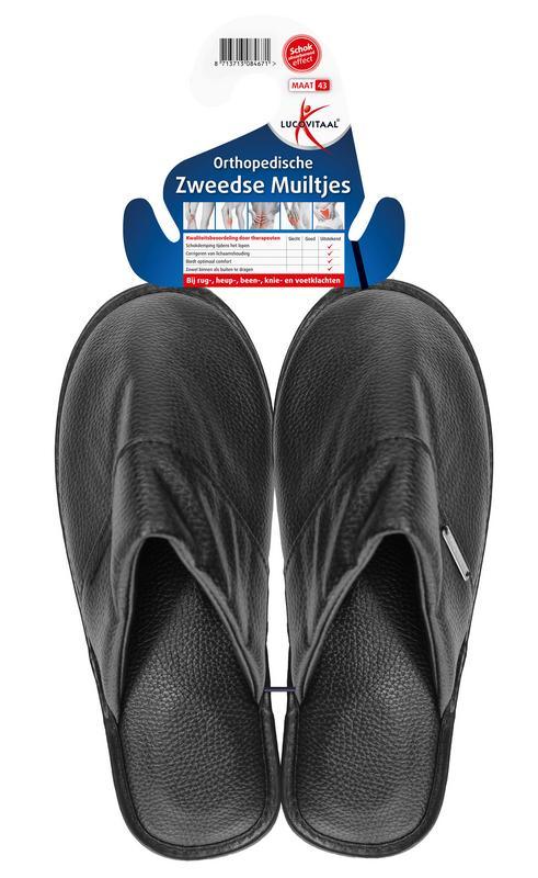 Lucovitaal Orthopedische Zweedse muiltjes maat 43 1 Paar