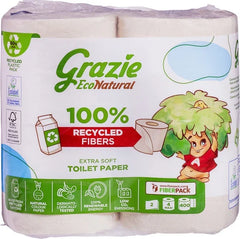 Grazie Natural Toiletpapier 2-laags 4 Stuks