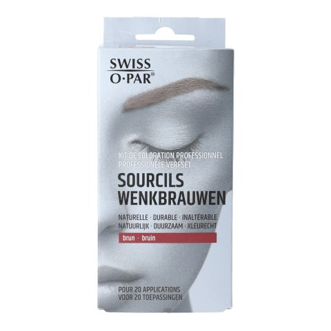 Swiss O-Par Professionele verfset wenkbrauwen bruin 1 Set