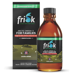 Frisk Omega 3 gezin citroen – visolie met DHA & D3 200.00 Milliliter