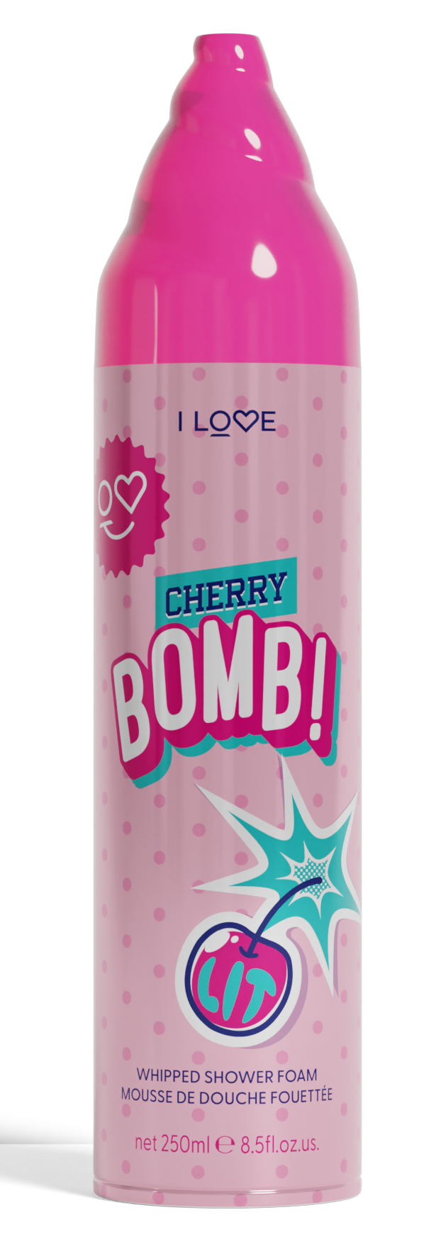 I Love Cosmetics Cherry Bomb Whipped Shower Foam 250.00 Milliliter