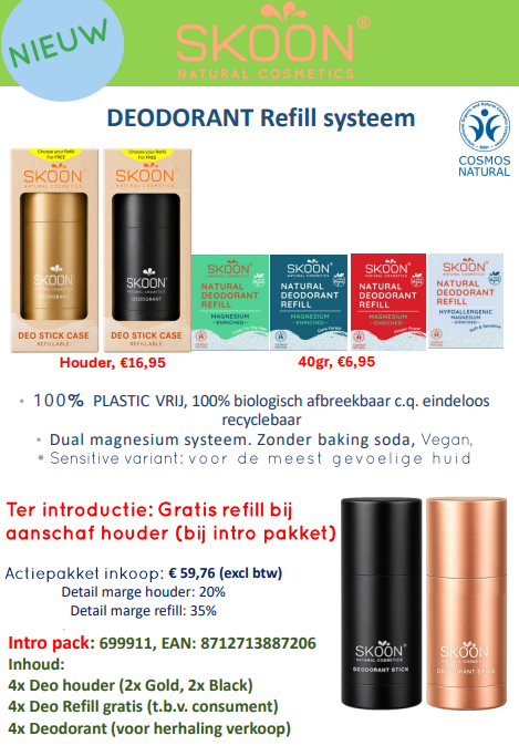 Skoon INTRO/ACTIE PAKKET DEODORANT 0