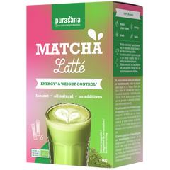 Purasana Instant matcha latte 6x10g organic 60 Gram
