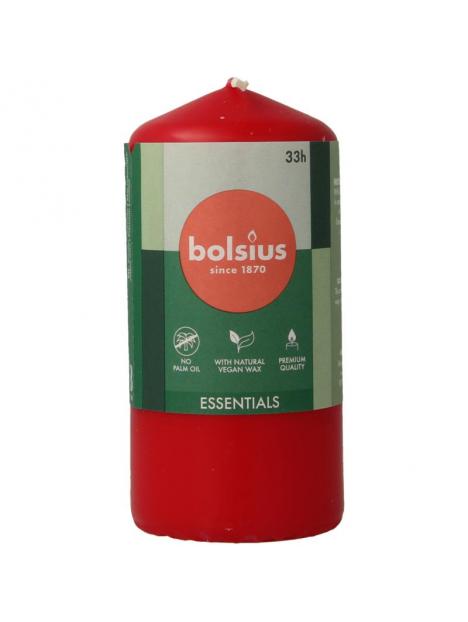 Bolsius stompkaars 120/58 delicate red