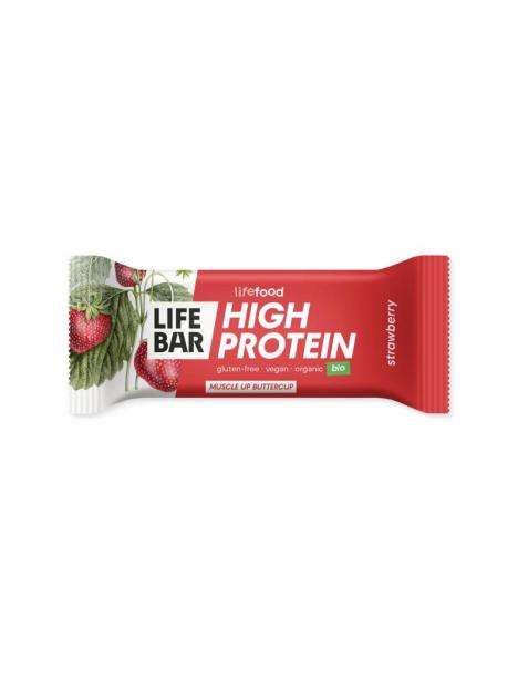 Lifefood lifebar proteine aardbei bio