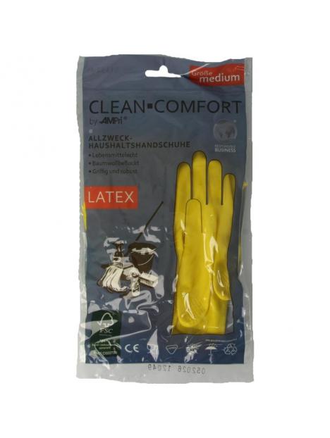 Clean-Comfort Huishoudhandschoen geel maat M