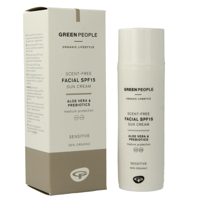 Green People suncream face spf15 scent free